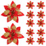 Red and Gold Christmas Tree Flower Decoration