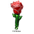 Red and white Rose Valentines Day Balloon