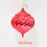 Red onion shape Christmas tree ornament 12cmx15cm