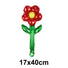 Red yellow green flower handheld balloon