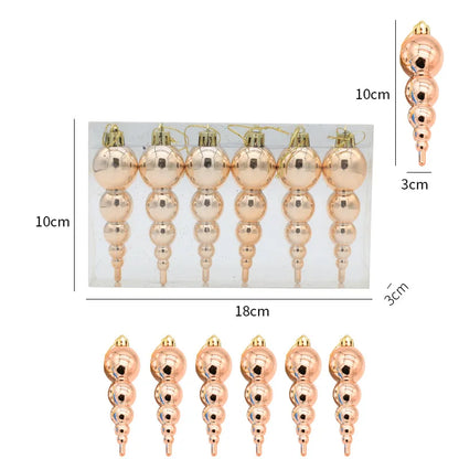 Rose Gold Tree Drop Pendants Measurements