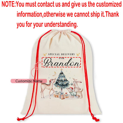 Nutcracker Ballerina Reindeer Gift Bag for Kids