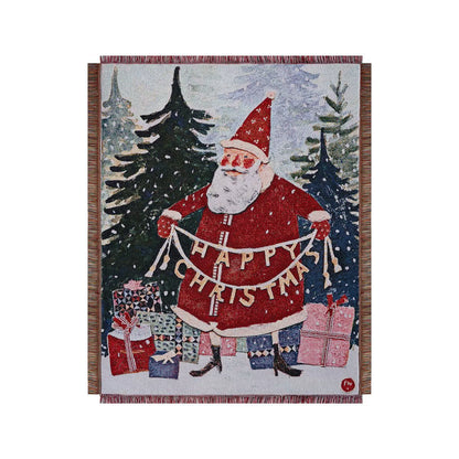 Vintage Style Christmas Throw Blankets