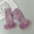 Womens Faux Fur Warm Winter Gloves