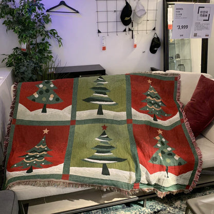 Vintage Style Christmas Throw Blankets