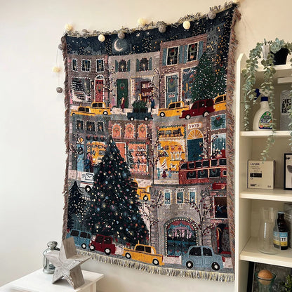 Vintage Style Christmas Throw Blankets