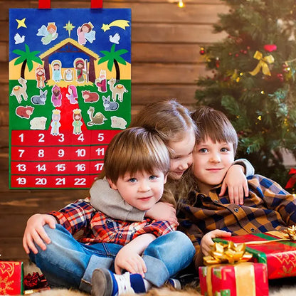 Christmas Felt Advent Nativity Calendar