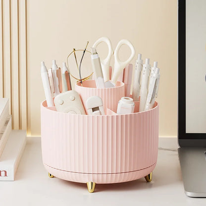 360 Rotating Makeup Desktop Cosmetic Storage Box Organizer