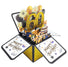 Black Gold Happy Birthday Pop Up Card 18th/30th/40th/50th/60th