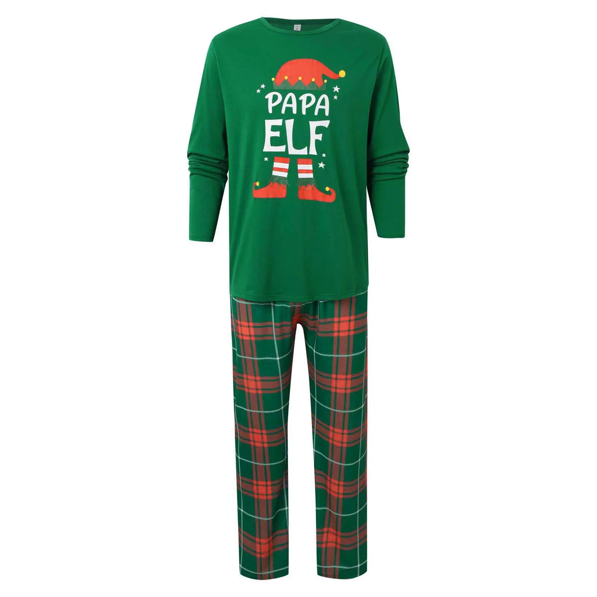 Christmas Elf Print Family Matching Pajamas