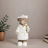 Country-Style Highland Cow Holding Champagne Decorative Statue