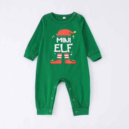 Christmas Elf Print Family Matching Pajamas