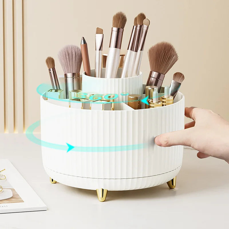 360 Rotating Makeup Desktop Cosmetic Storage Box Organizer