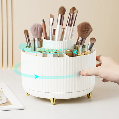 360 Rotating Makeup Desktop Cosmetic Storage Box Organizer
