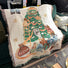 Vintage Style Christmas Throw Blankets