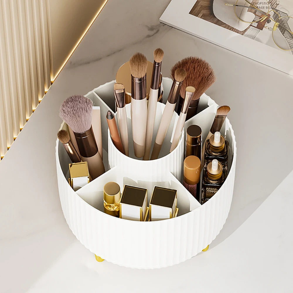 360 Rotating Makeup Desktop Cosmetic Storage Box Organizer