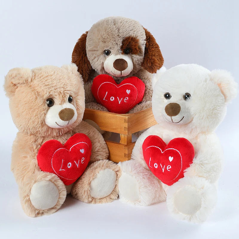 25CM Valentine's Bear Dog Plush Toy