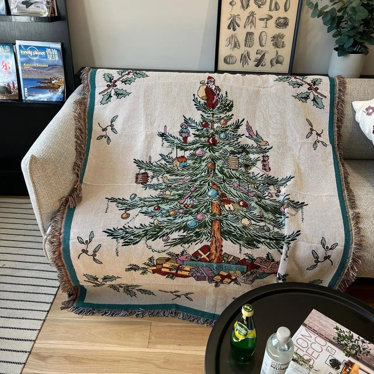 Vintage Style Christmas Throw Blankets