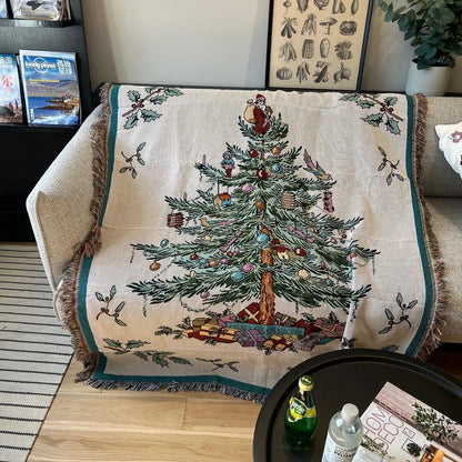 Vintage Style Christmas Throw Blankets