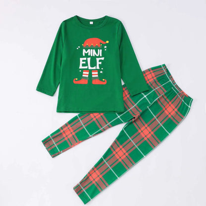 Christmas Elf Print Family Matching Pajamas
