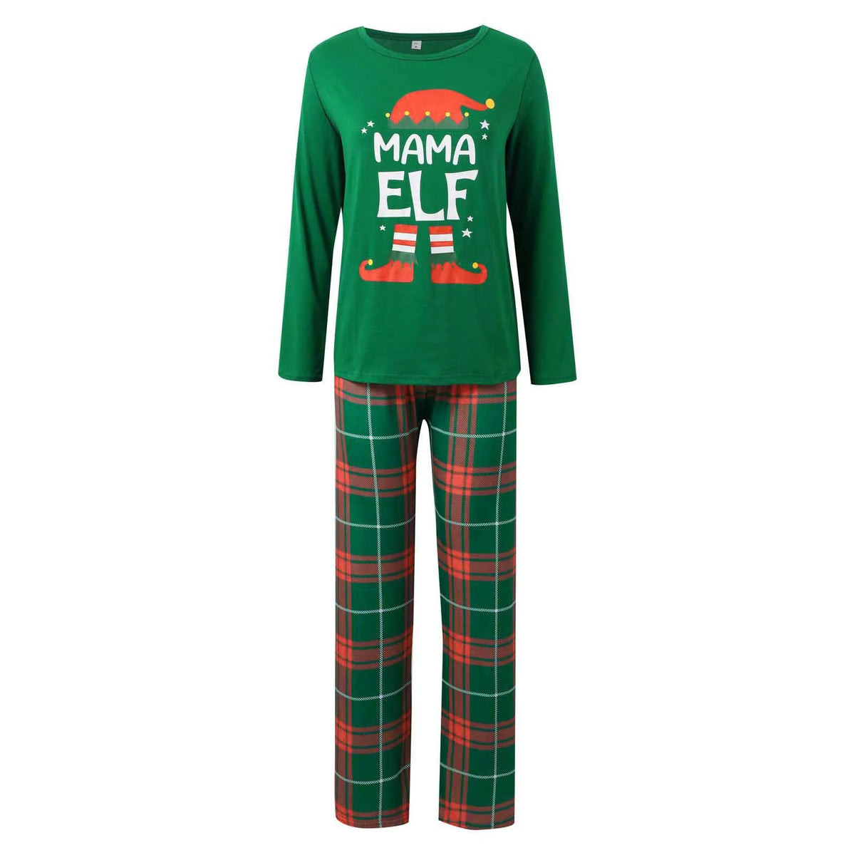 Christmas Elf Print Family Matching Pajamas
