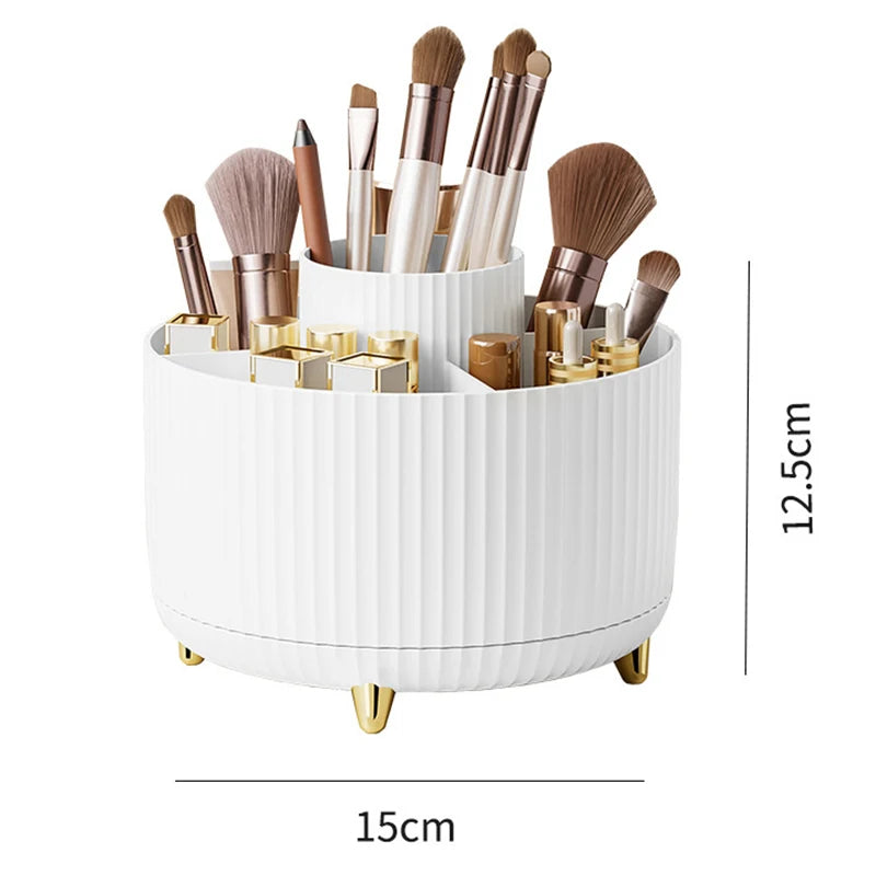 360 Rotating Makeup Desktop Cosmetic Storage Box Organizer