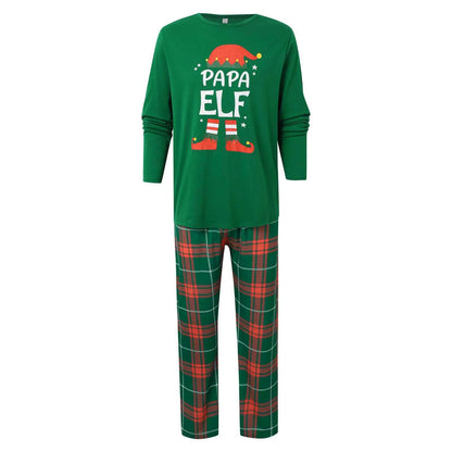 Christmas Elf Print Family Matching Pajamas