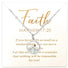 Silver Colour Faith as small as a mustard seed necklace