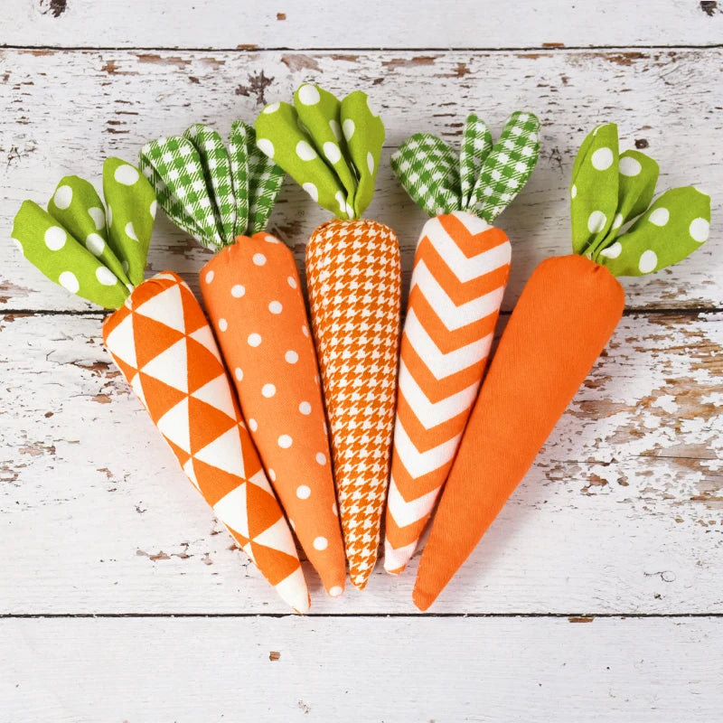 Soft Easter Carrot Fabric Decoration