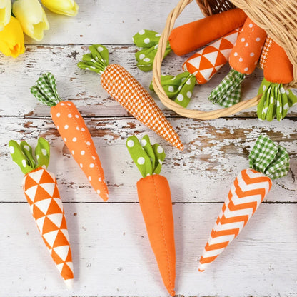Soft Plushie Carrot Easter Decorations