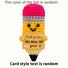 Crocheted pencil-shaped plush toy with a pink top, yellow body, and gray middle section, holding a sign that says 'Thank you for helping me grow'.