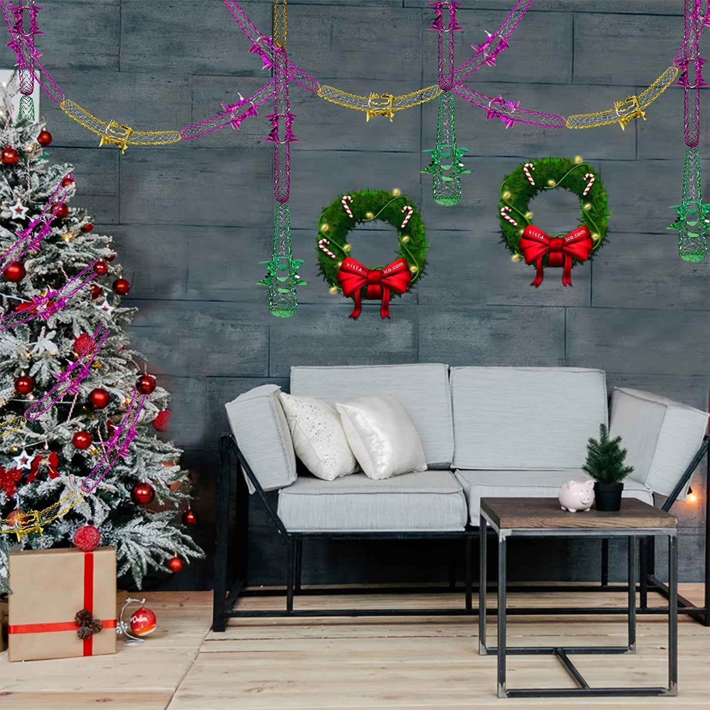 Traditional Foil Ceiling Hanging Decorations colours