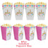 Unicorn birthday party unicorn popcorn box