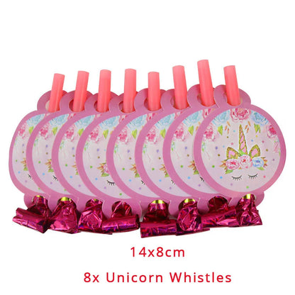 Unicorn birthday party unicorn whistles