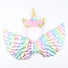 Unicorn birthday party wings and headband