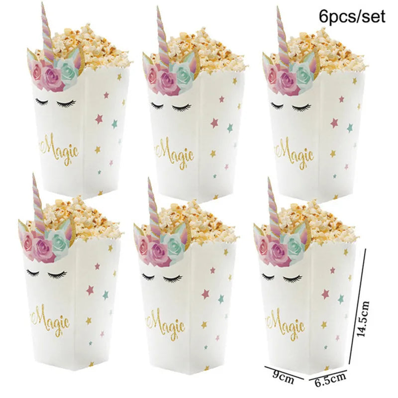 Unicorn party birthday popcorn