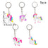 Unicorn party favor 5pc unicorn keyrings