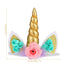 Unicorn party rainbow caketopper 14cm