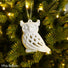 White Christmas Owl Christmas Tree Decoration