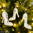 White Christmas Shoe Tree Decoration
