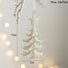 White christmas tree ornament 13cmx7cm