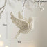 White dove bird Christmas tree hanging ornament