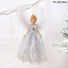 White silver Angel Hanging Tree Ornament