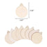 Wooden Bauble Craft Measurements