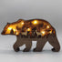 Wooden Bear with lights
