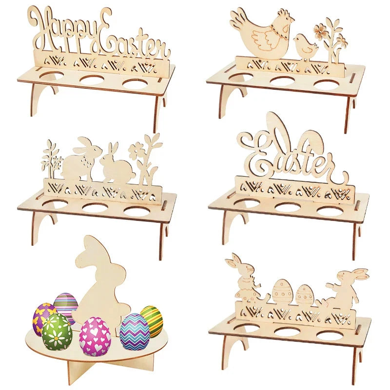 Wooden DIY Easter Egg Display Craft