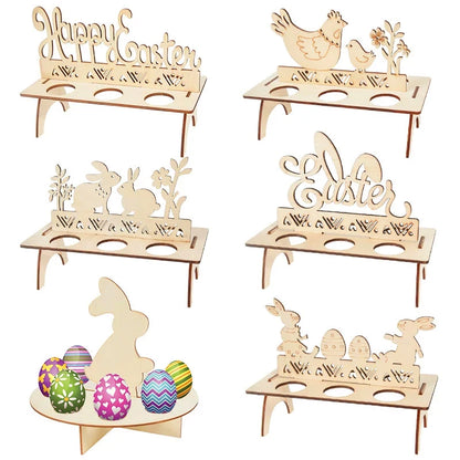 Wooden DIY Easter Egg Display Craft