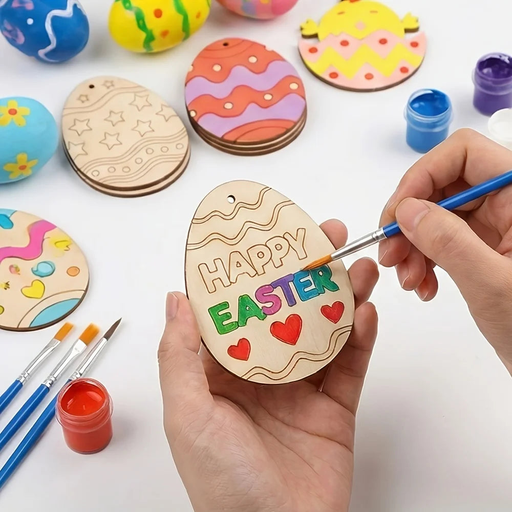 Wooden Egg DIY Egg decoration
