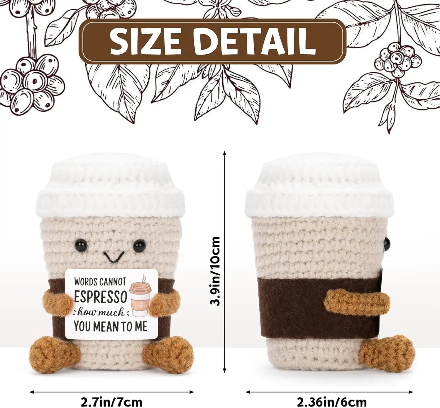 Words cannot espresso how much you meant to me crochete size detail