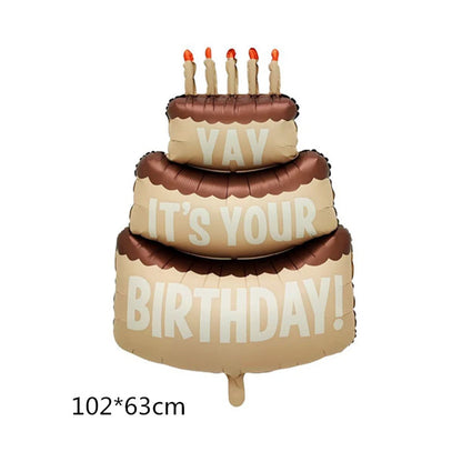 Yay its your birthday balloon cake